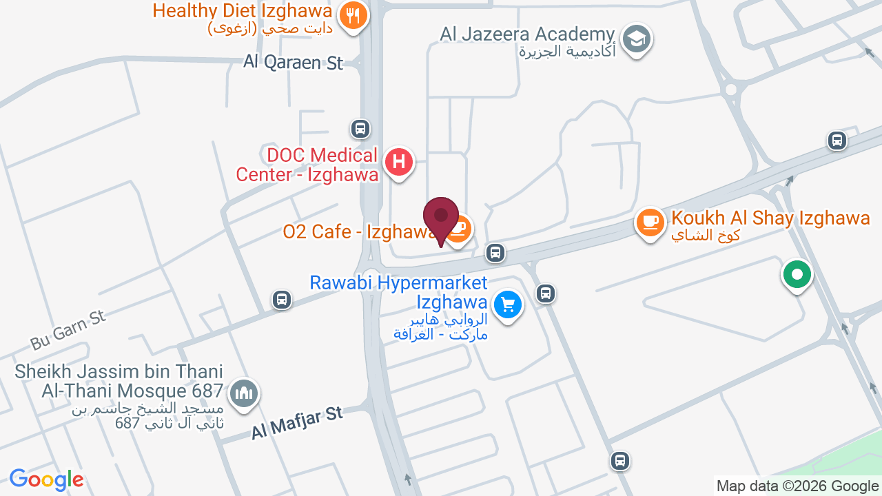 Map showing Oxy Hair salon