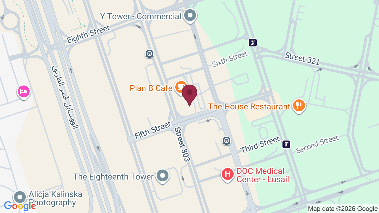Map showing NS beauty salon