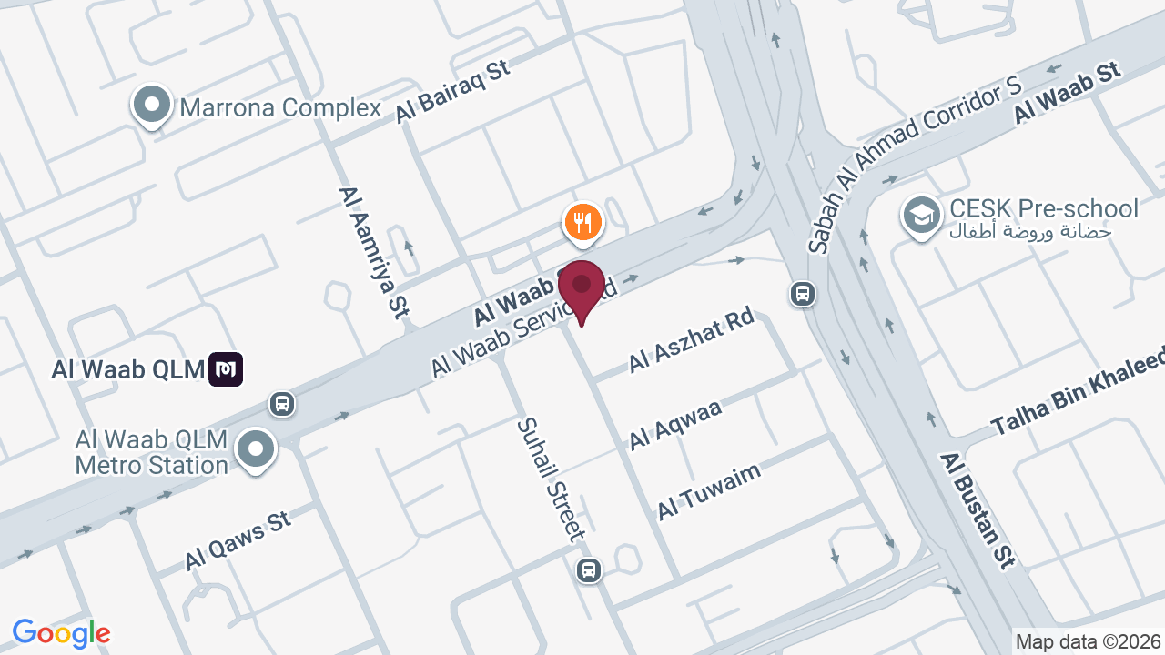 Map showing Glambar Beauty Lounge