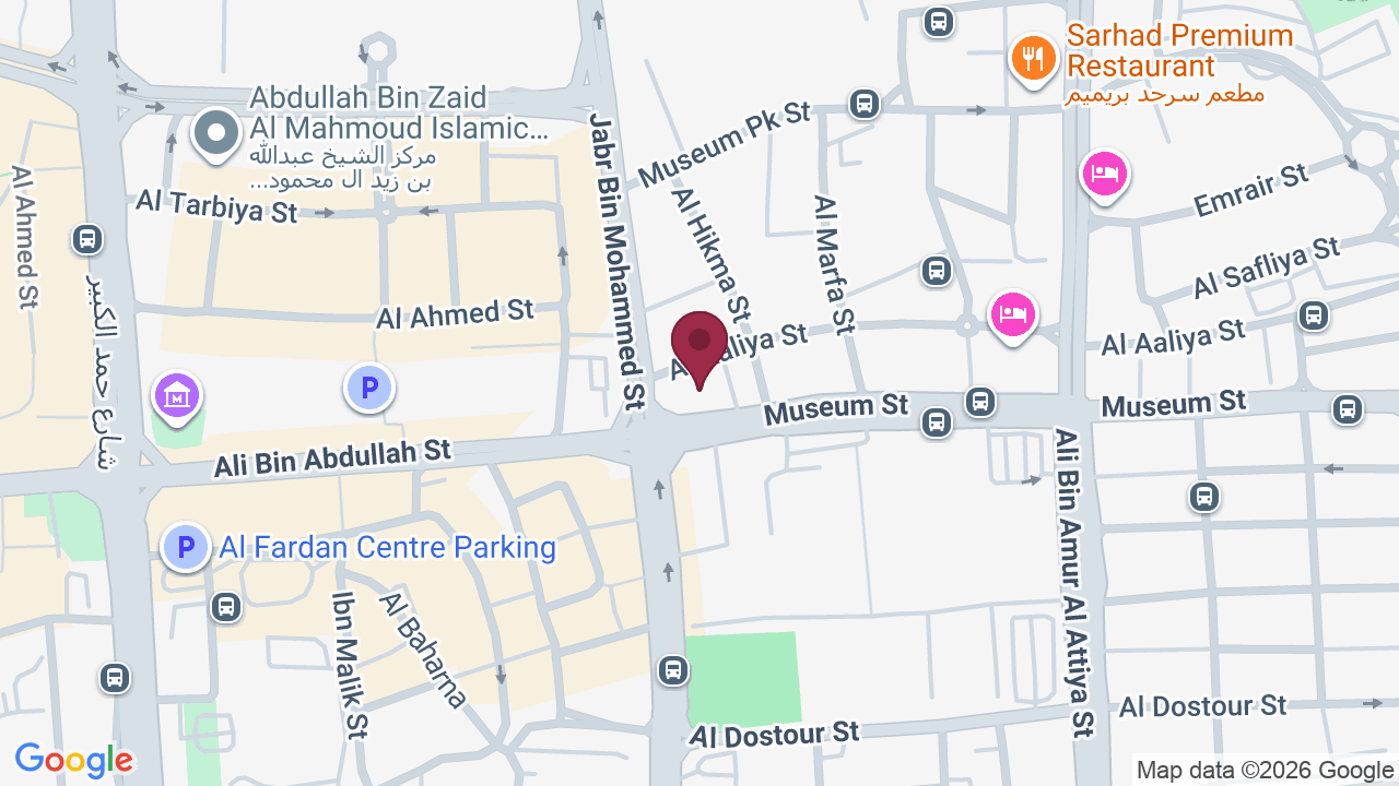 Map showing Shaza Doha