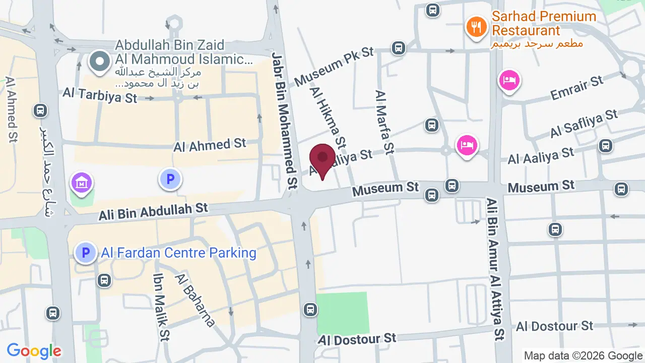 Map showing Royal Lotus Spa – Shaza Hotel