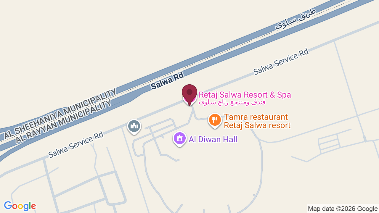 Map showing Just Relax Spa Qatar