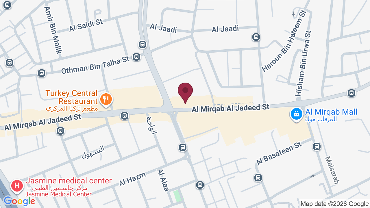 Map showing Ombré Beauty Bar