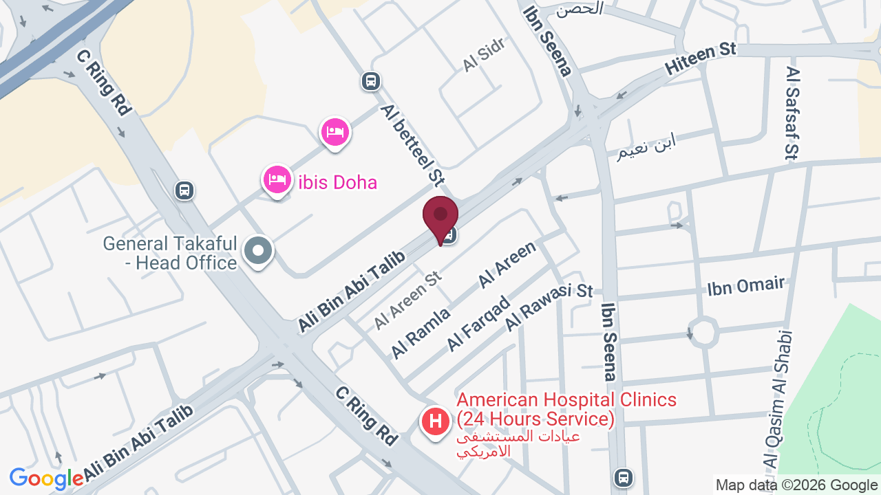 Map showing Doha Beauty Center
