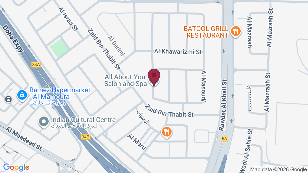 Map showing All About You,Salon and Spa