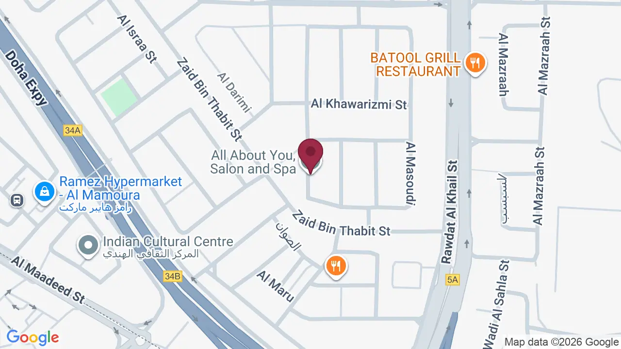 Map showing All About You, Salon and Spa