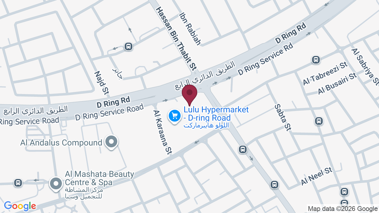 Map showing Doha Beauty Center Salon – D ring Road