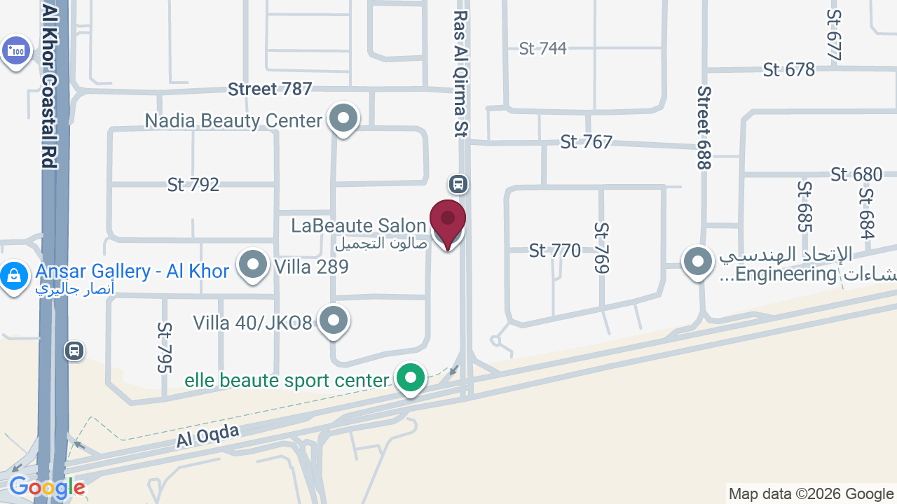 Map showing LaBeaute Salon