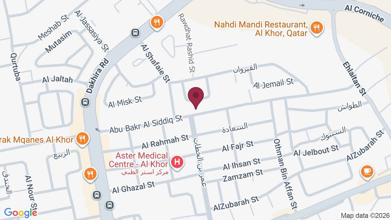 Map showing Hamsa Beauty Saloon