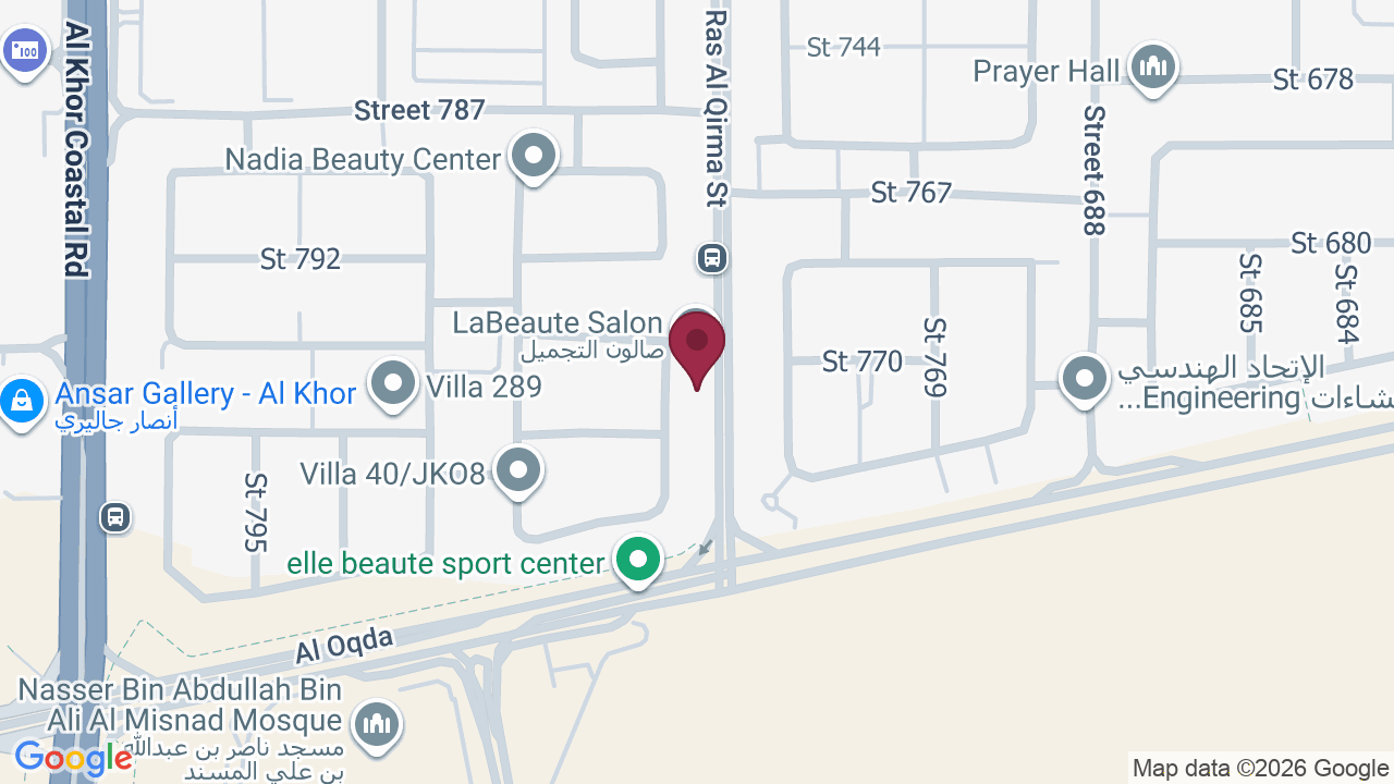 Map showing La Beaute Spa