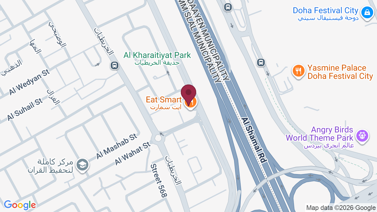 Map showing Just Beauty Salon