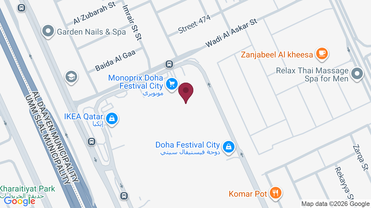 Map showing Glambar Beauty Lounge