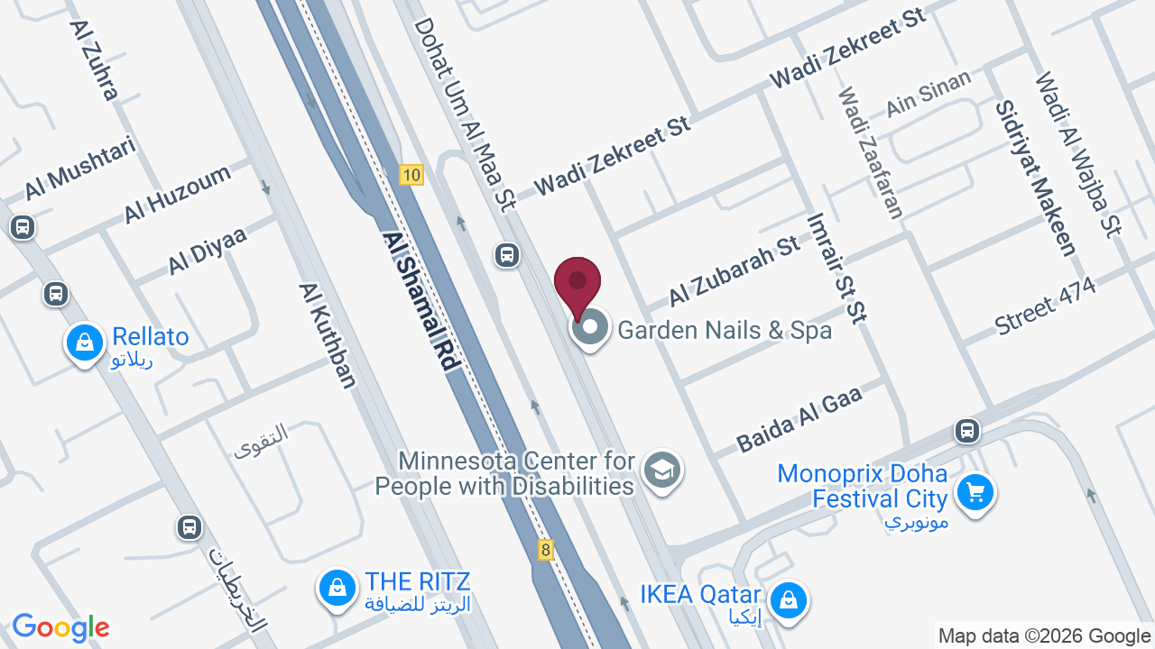 Map showing White Lilly beauty lounge
