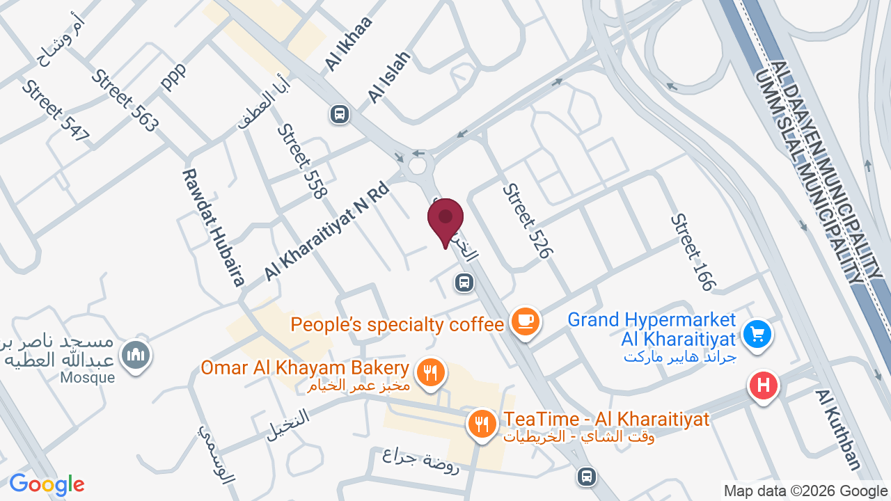 Map showing صالون الغيداء للتجميل