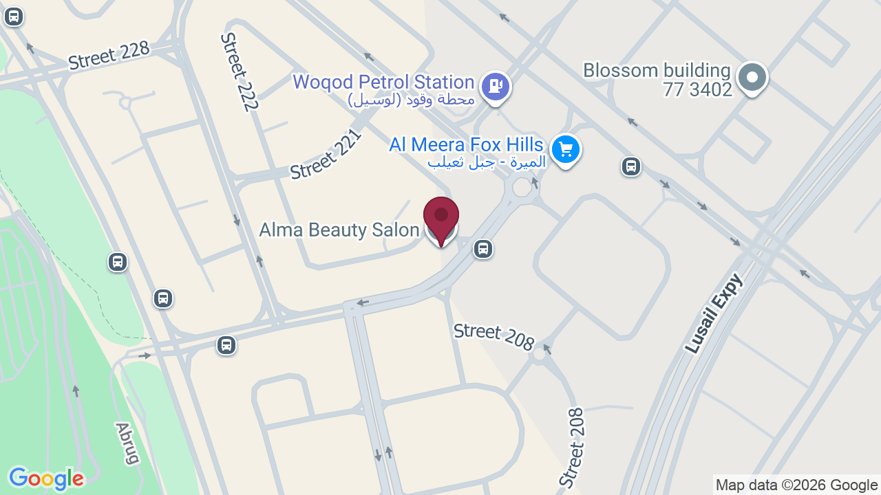 Map showing Alma Beauty Salon