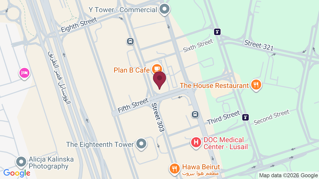 Map showing Fames Beauty Salon