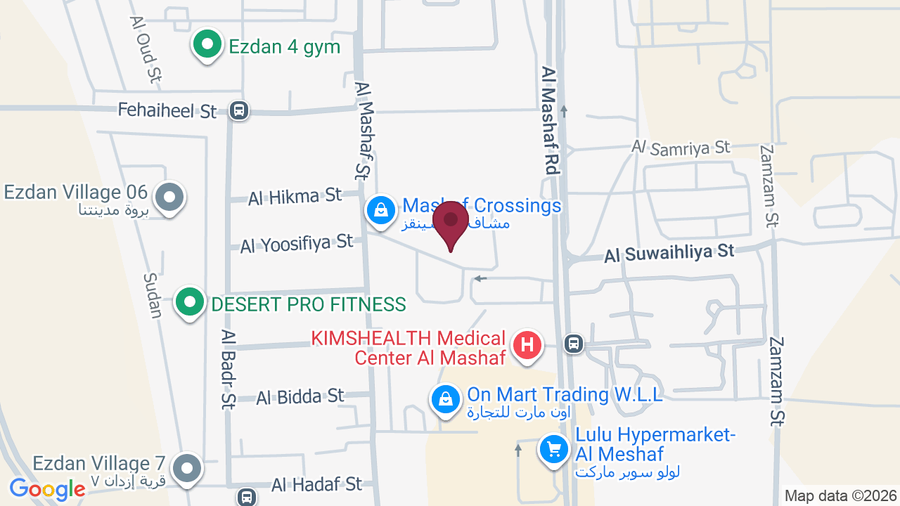 Map showing Clearcut Barbershop, Meshaf Crossings