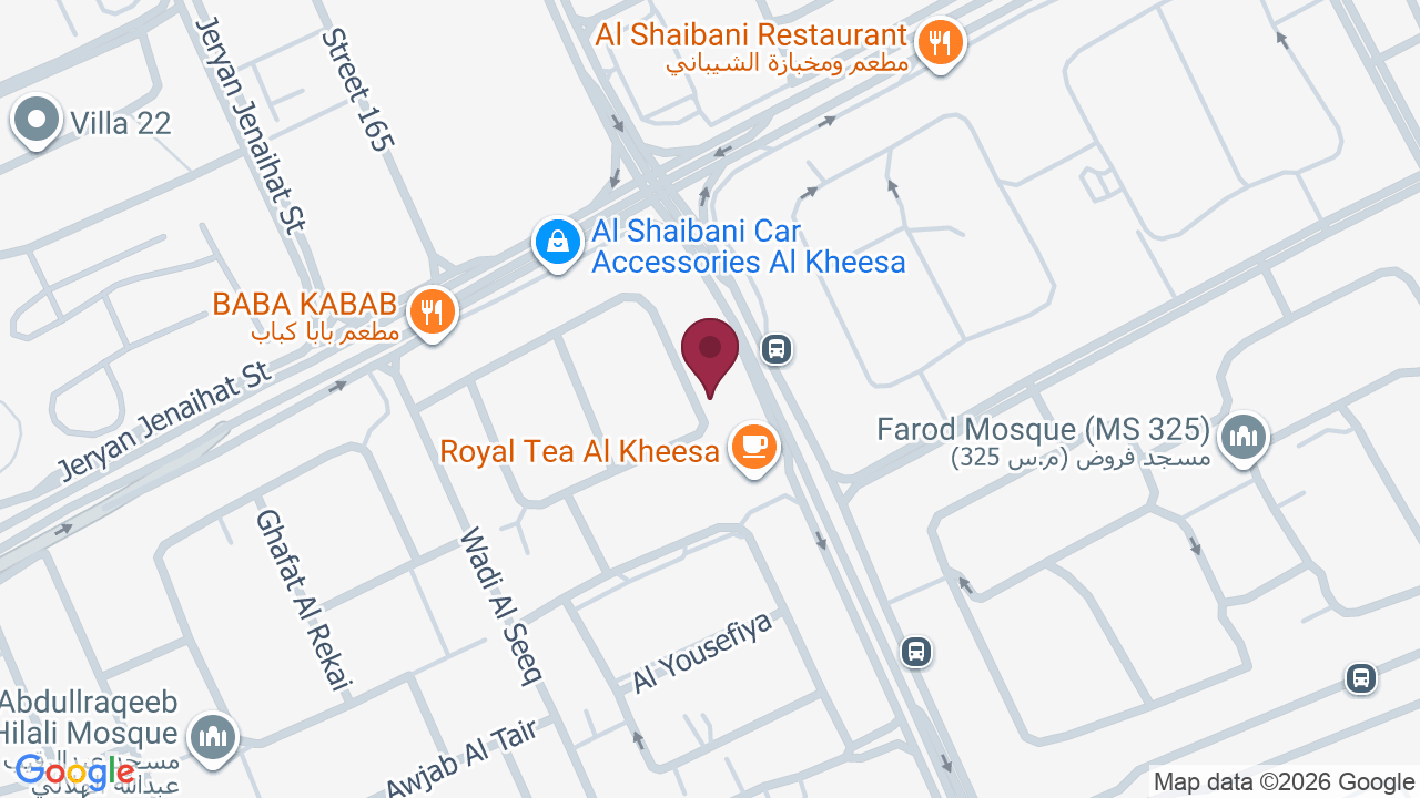 Map showing Yara Beauty and Spa