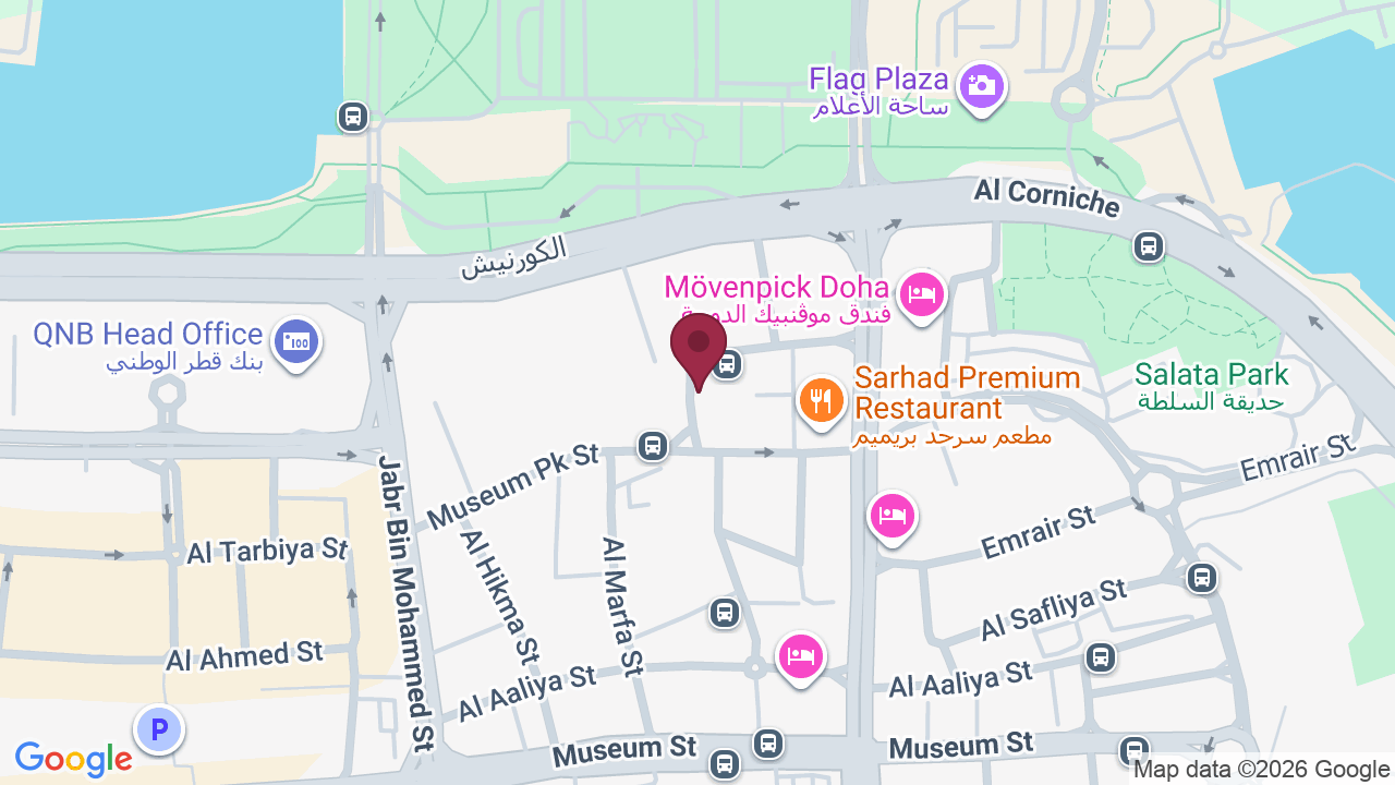 Map showing Saraya Corniche Ladies Salon