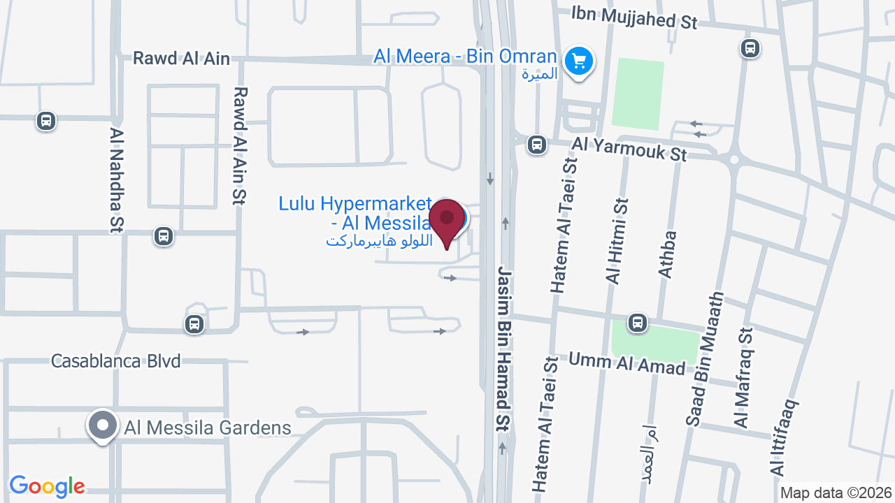 Map showing Doha Beauty Centre – Al Messila