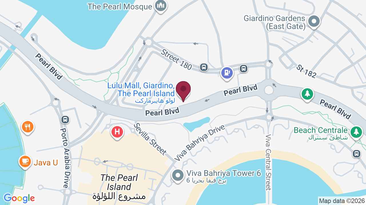 Map showing DOHA BEAUTY CENTER – PEARL