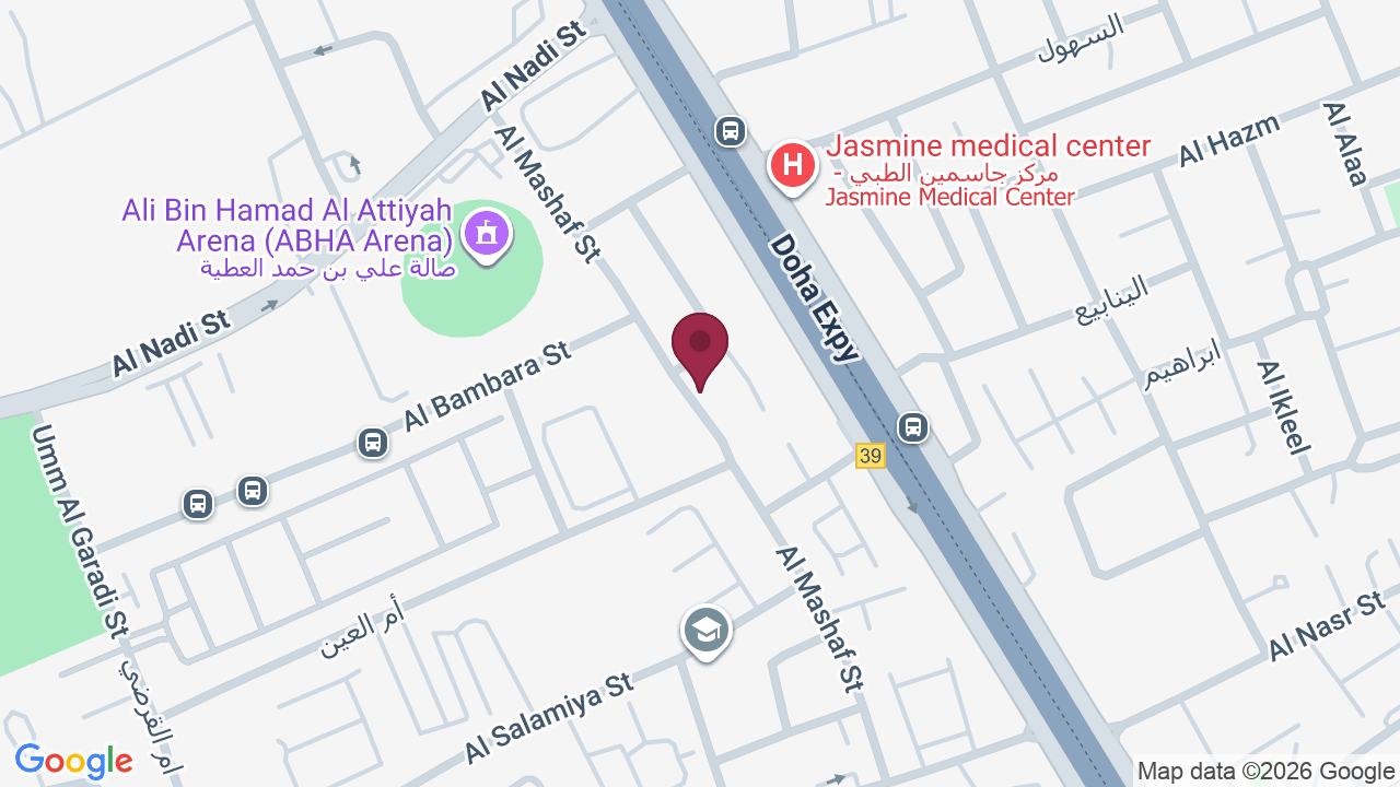 Map showing Seven Senses Salon