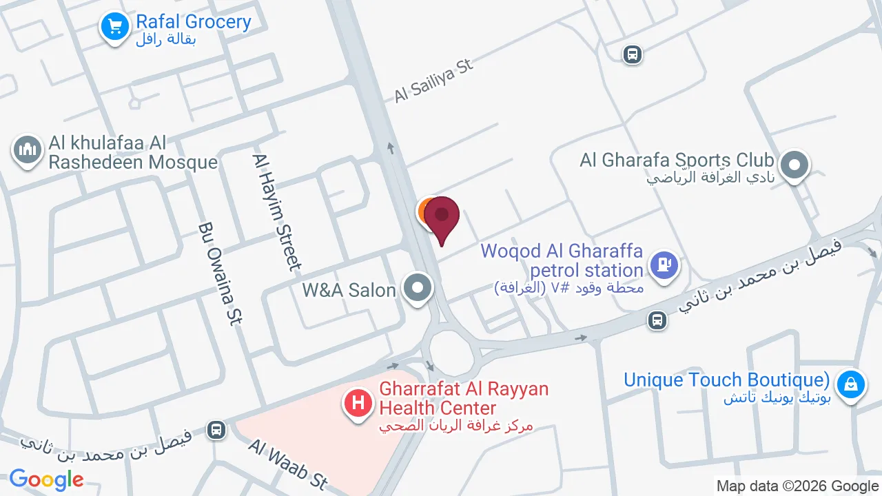 Map showing Haifa Beauty Salon
