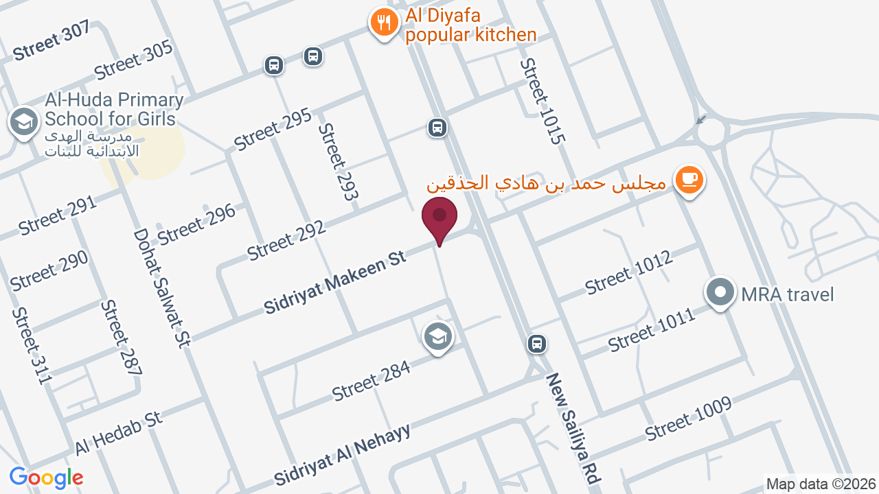 Map showing Reema Heena Saloon