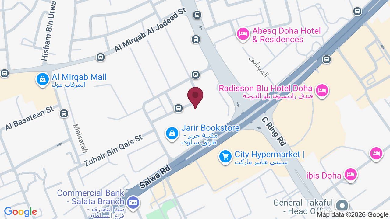 Map showing Leonards Beauty Salon – Salwa Road
