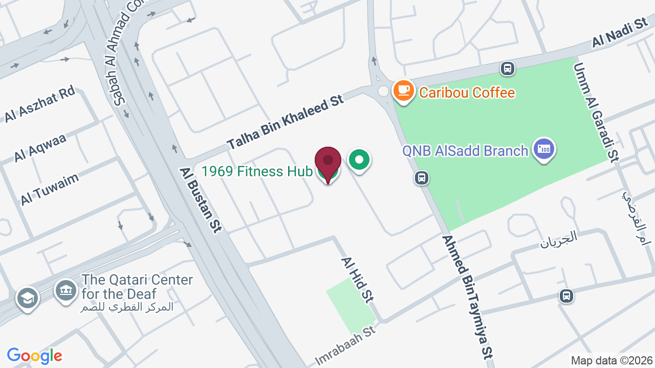 Map showing 1969 Fitness Hub