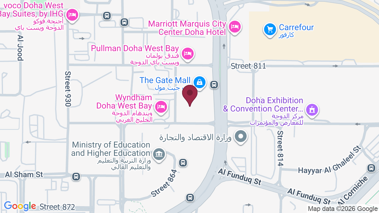 Map showing Ox Fitness Lab