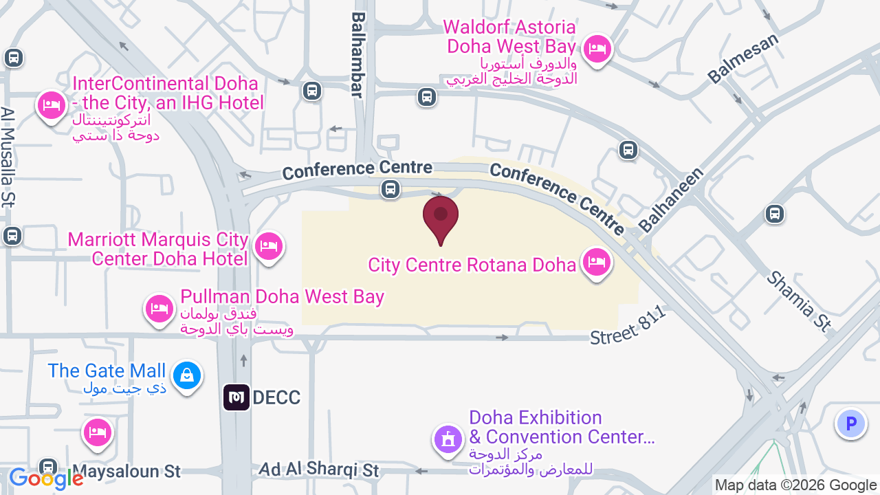Map showing Fitness First City Center