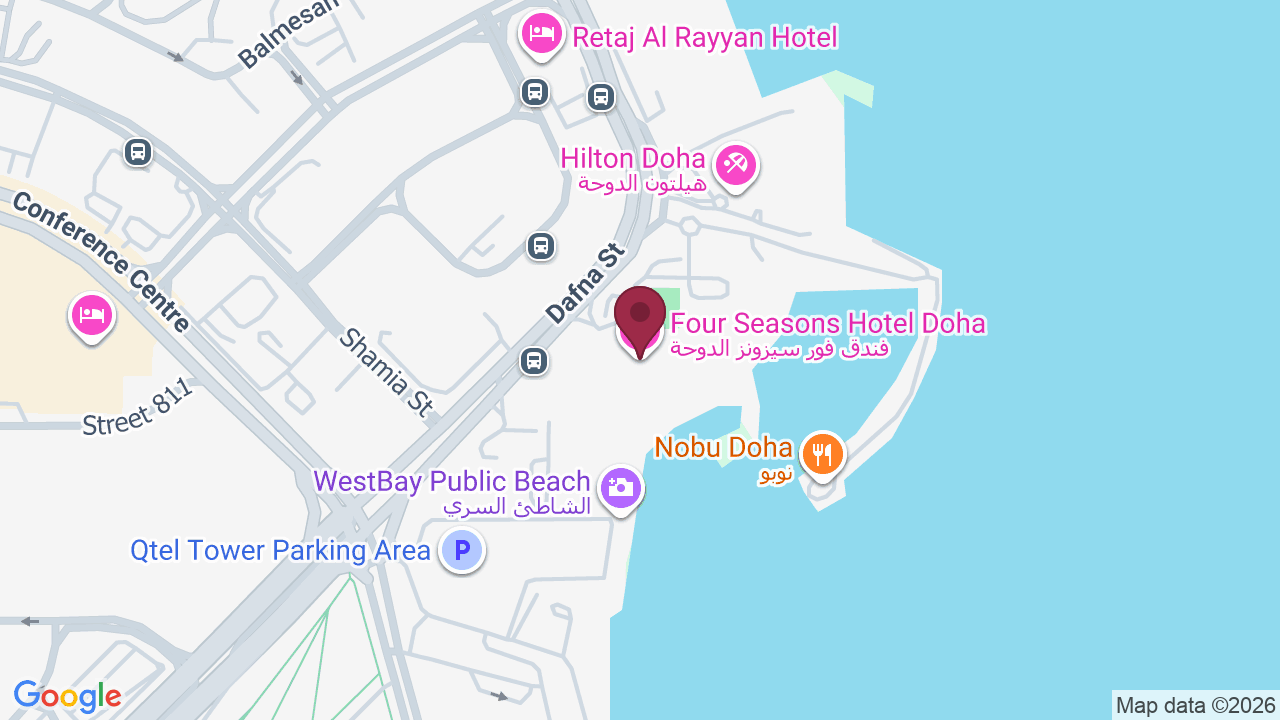 Map showing Four Seasons Fitness Centre