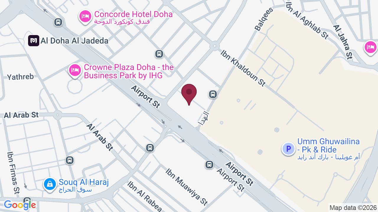 Map showing Life+ Health Club