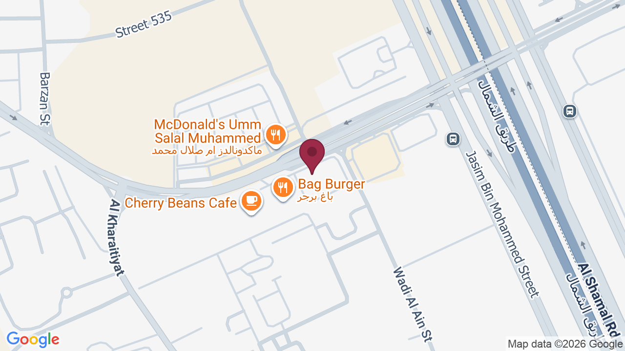 Map showing Dallah Ladies Gym