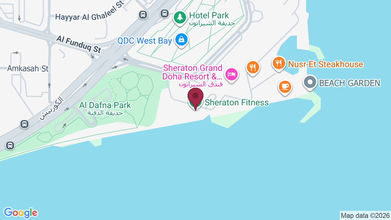 Map showing Sheraton Fitness