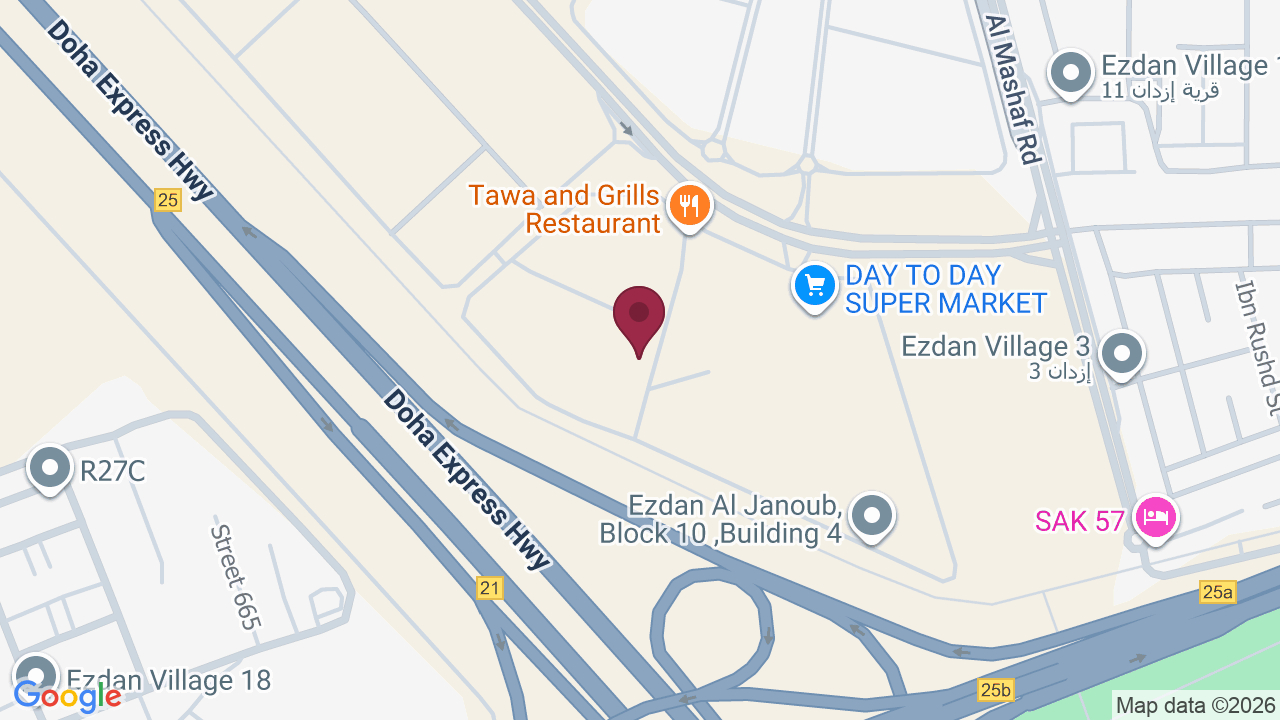 Map showing FOR HER BEAUTY SALON