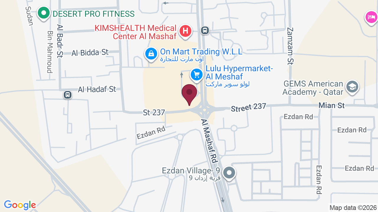 Map showing Abila Beauty Salon (Live in Style)