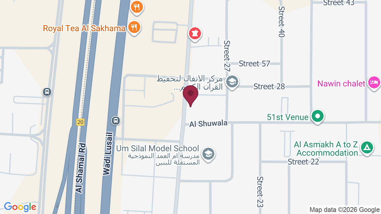 Map showing Amal Beauty Salon