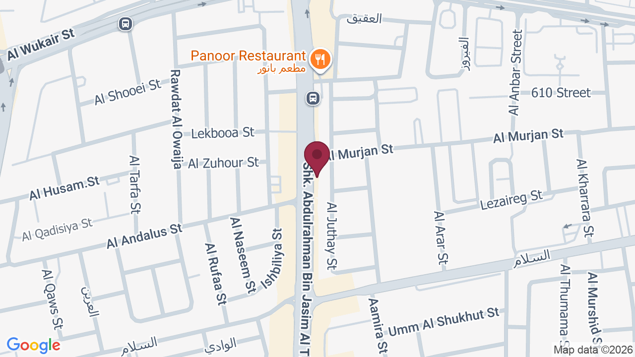 Map showing CLASS SALON BARBERS
