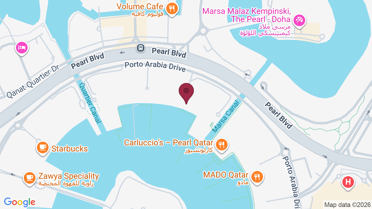 Map showing The Refinery Gentlemen’s Barbershop – The Pearl