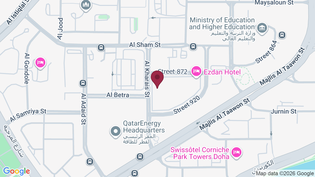 Map showing HomeCut Qatar