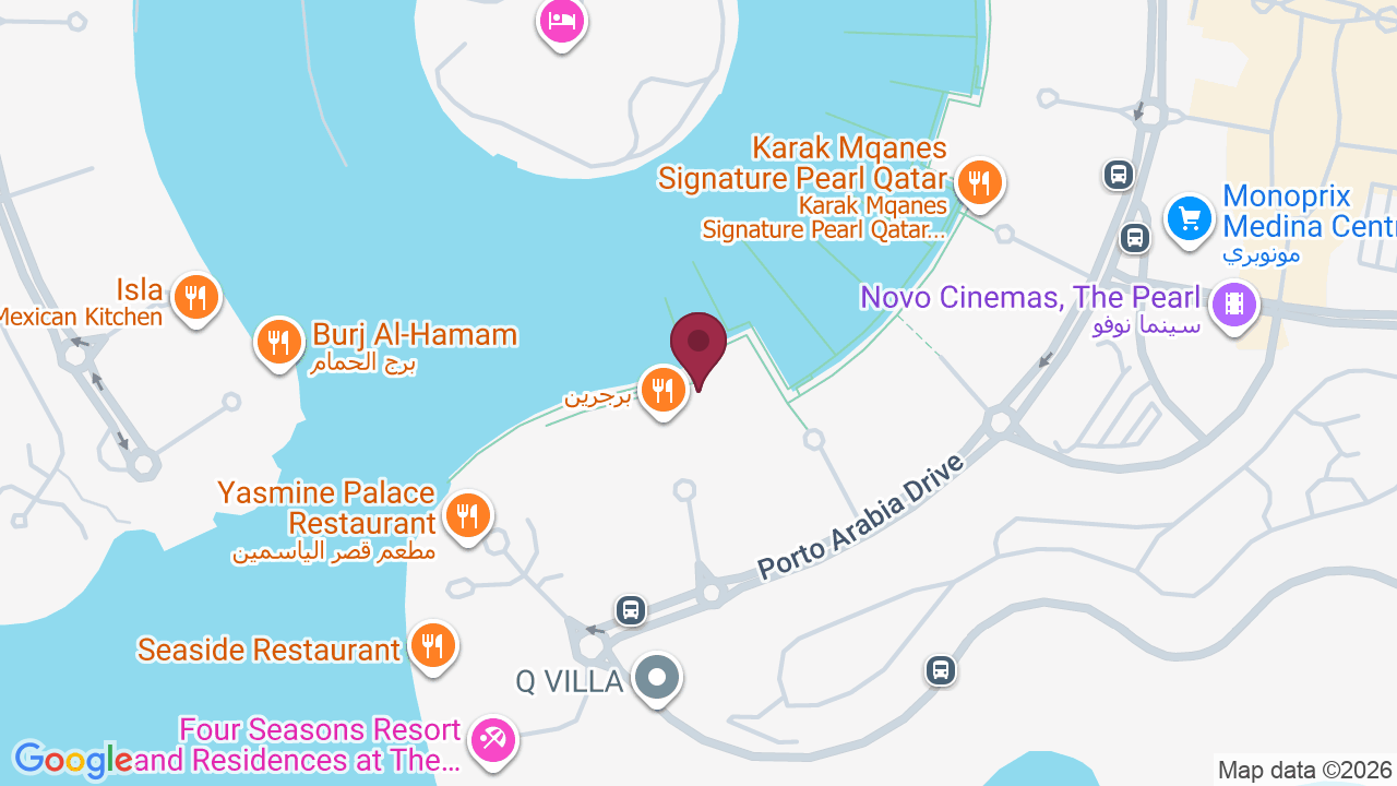 Map showing Denizli Turkish Salon Pearl
