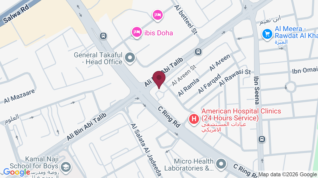Map showing Denizli Turkish Salon Al Muntazah