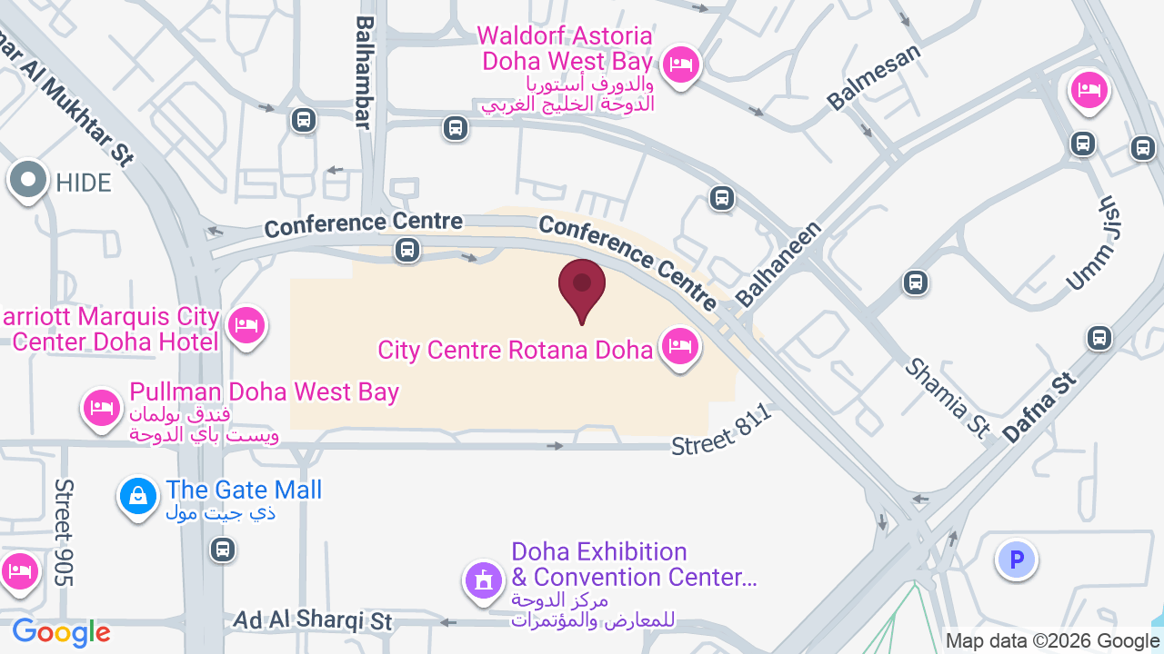 Map showing Barbero Salon