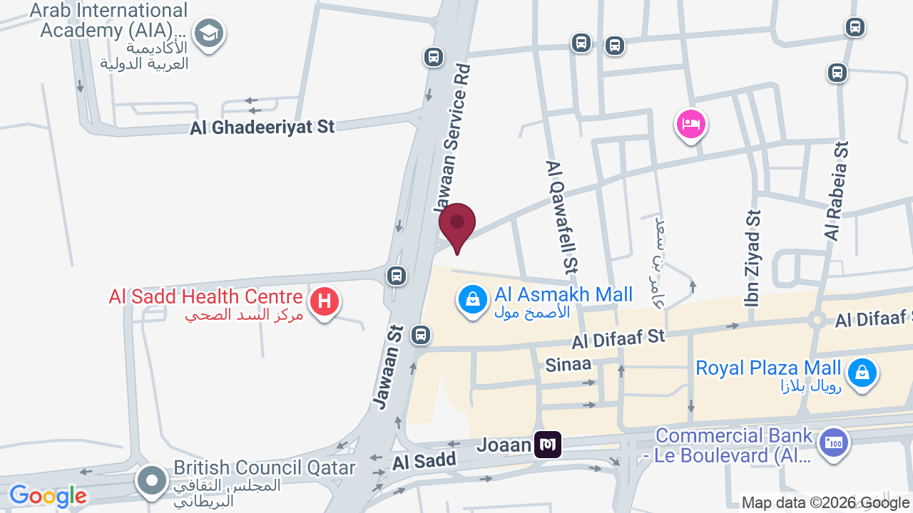 Map showing Barber District Doha