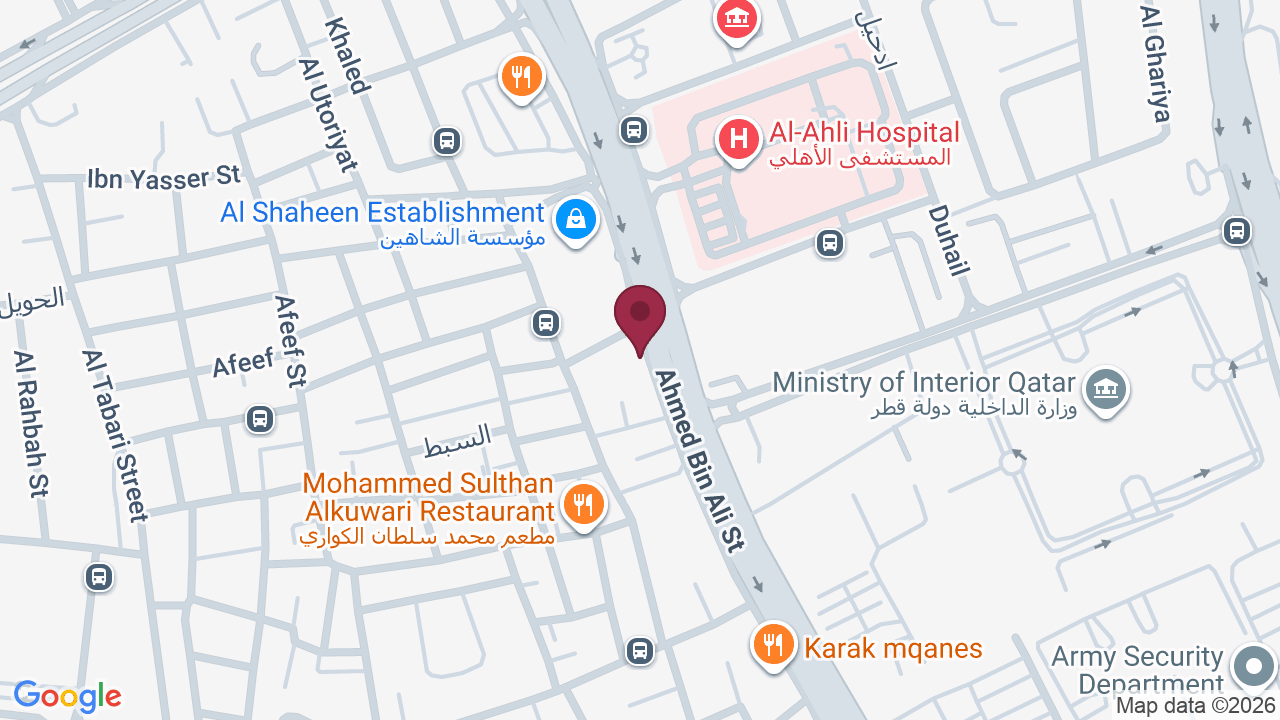Map showing M One Barbershop