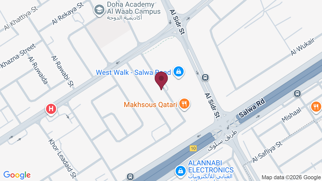 Map showing Clearcut Barbershop, Al Waab