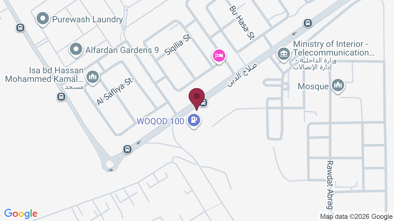 Map showing صالون الأسد للرجال٣ غرف خاصة ومتكاملة للحلاقة Lion Salon Men’s 3 – VIP Salon