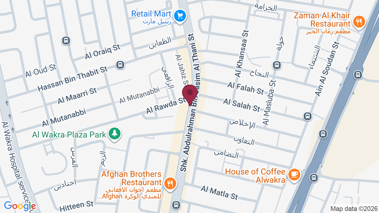 Map showing Q Lexus Massage & SPA